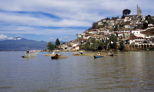 Lake Patzcuaro in Michoacan, Mexico